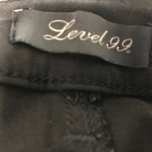 LEVEL 99 Skinny Black Ankle Pant Women 8/29 Wool Cotton Stretch Blend - Picture 8 of 13